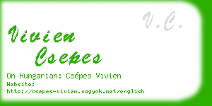 vivien csepes business card