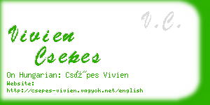 vivien csepes business card